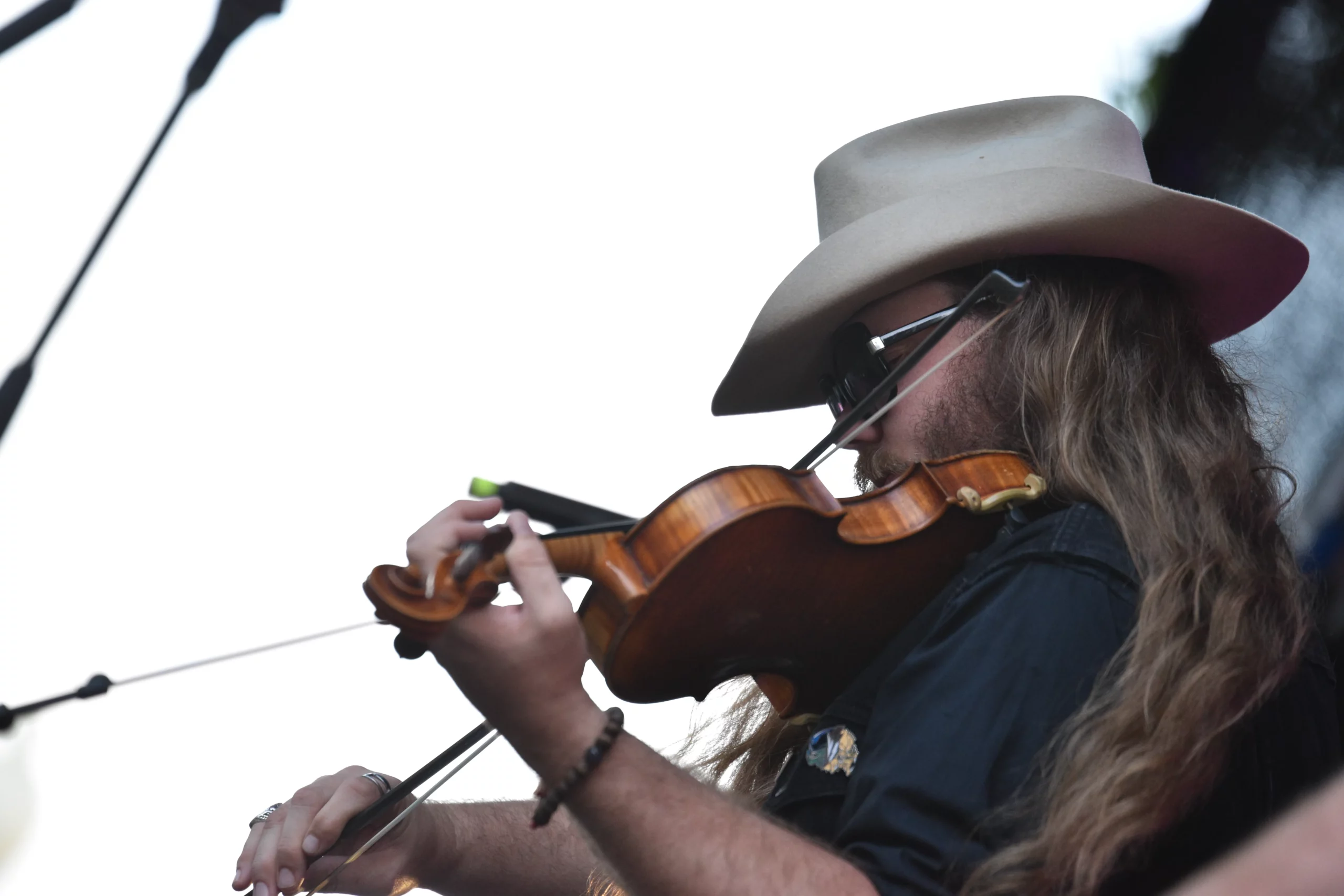 Live music on stage at a Painesville Community Improvement Corporation event