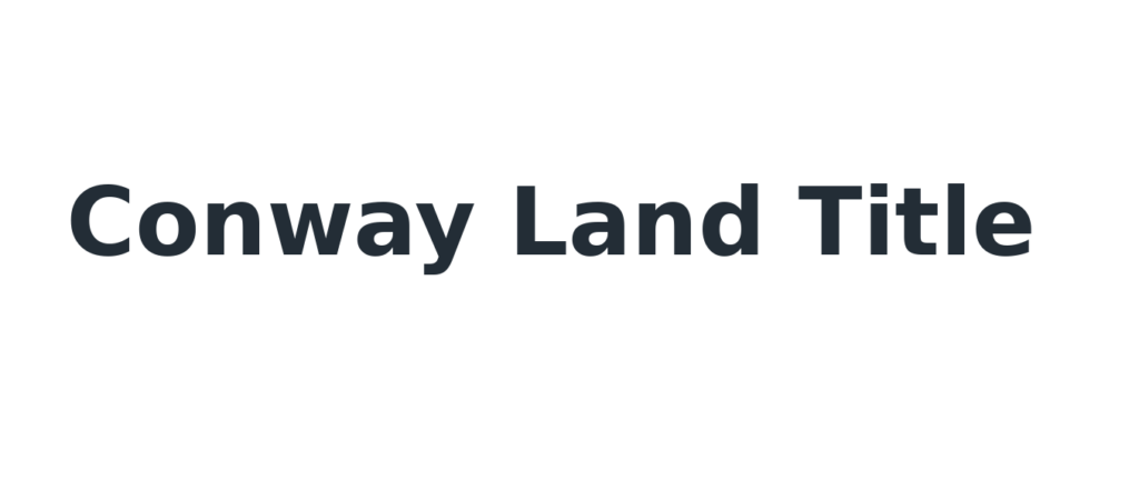conway land title